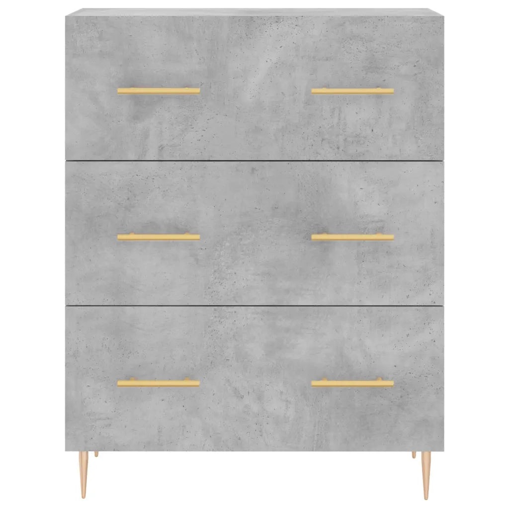 Credenza Grigio Cemento 69,5x34x180 cm in Legno Multistrato 3199741
