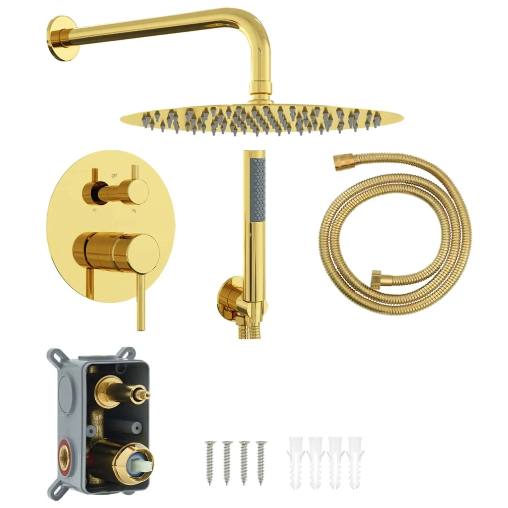 Sistema doccia nascosto (rotondo) Oro Acciaio Inossidabile 201 42028993