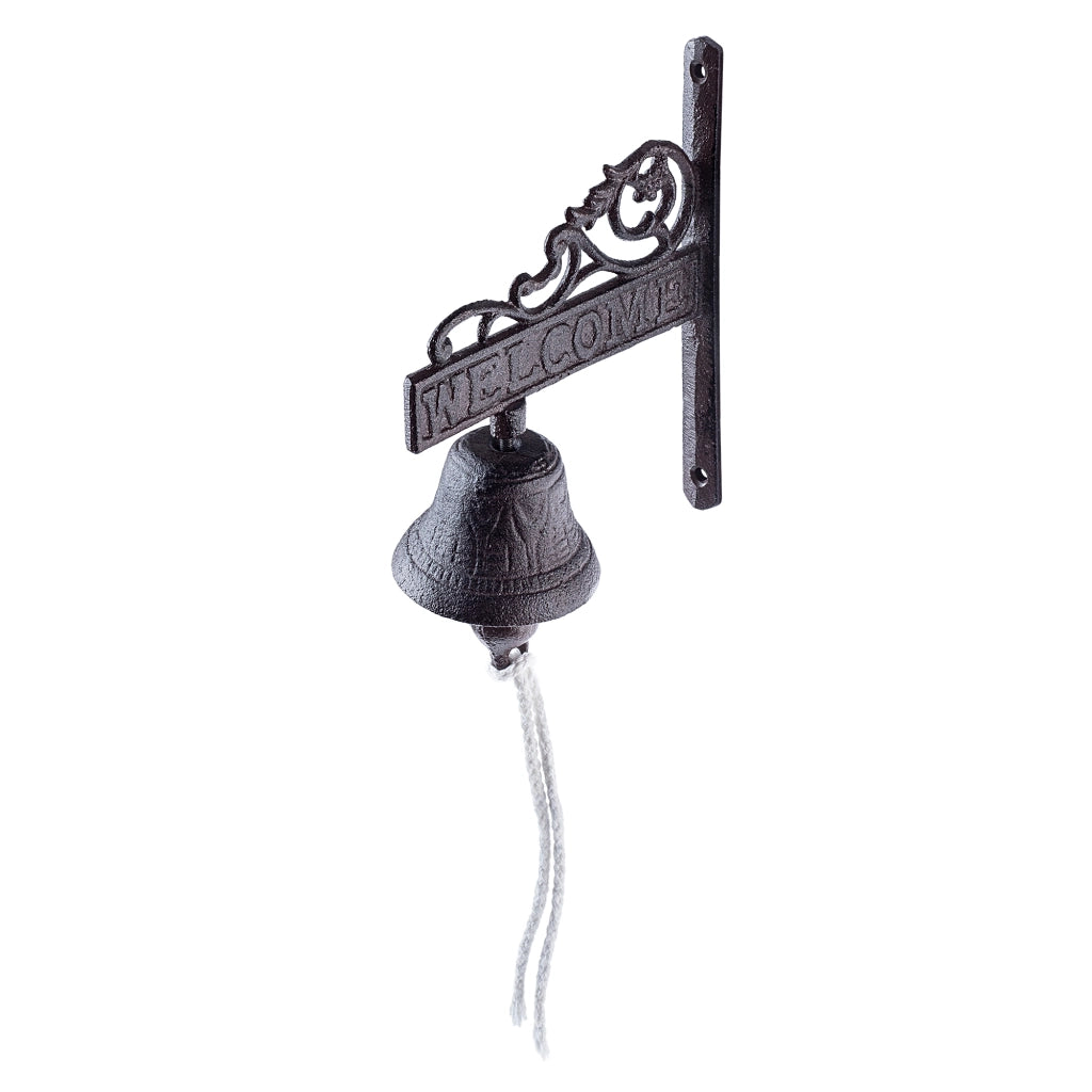 Campanello in ghisa KADAX per porte da giardino, campanello decorativo in stile retrò.