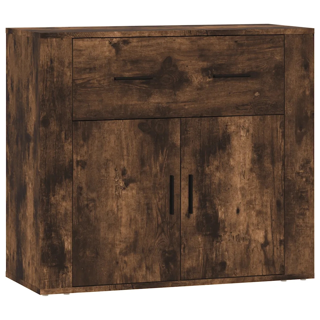 Credenze 3 pz Rovere Fumo in Legno Multistrato 3185420