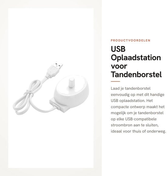 Stazione di Ricarica USB per Spazzola da Denti