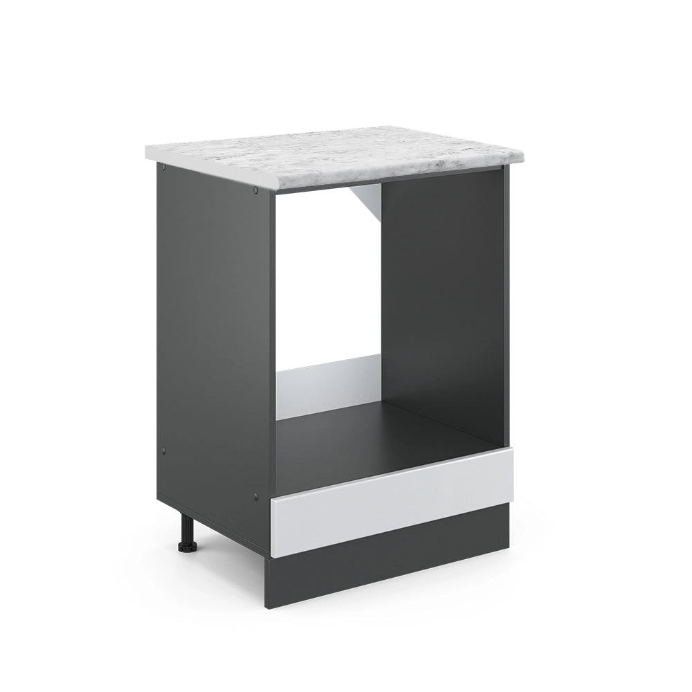 Mobiletto base per cucina Fame-Line Antracite lucido/Rovere dorato 50 cm, PL Antracite Vicco