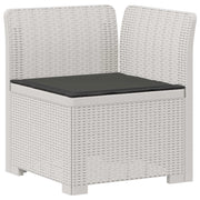 Divano da Giardino a 1 Posto con Cuscino Aspetto Rattan PP 8011825