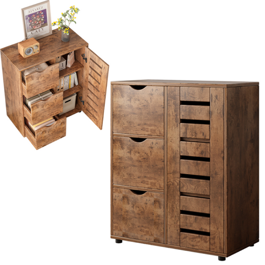 Comò Marrone 30x60x80 cm Ideale per l’Organizzazione