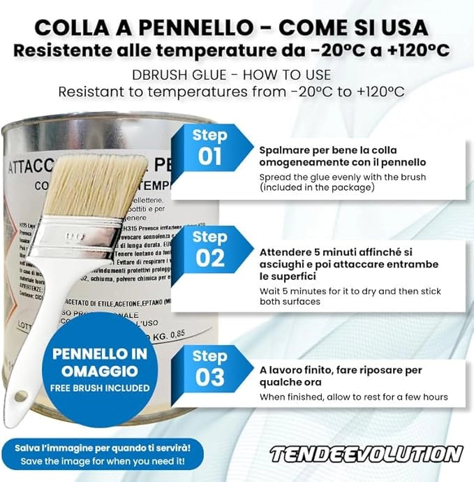 Kit Riparazione Tessuto Cielo Auto - Nido D'ape Nero Con 1 Colla a Pennello - Misura 1,50 x 2 m - Adatto anche per Pannelli Portiere e Pantoni