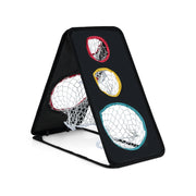 Rete per colpi corti da golf sistema di allenamento triplo bersaglio 5 fori, Rete per colpi corti da golf doppia faccia Nero-Golf