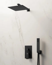 Set doccia da incasso Orion Nero Monomando rocicador a pared DUCHA.ES