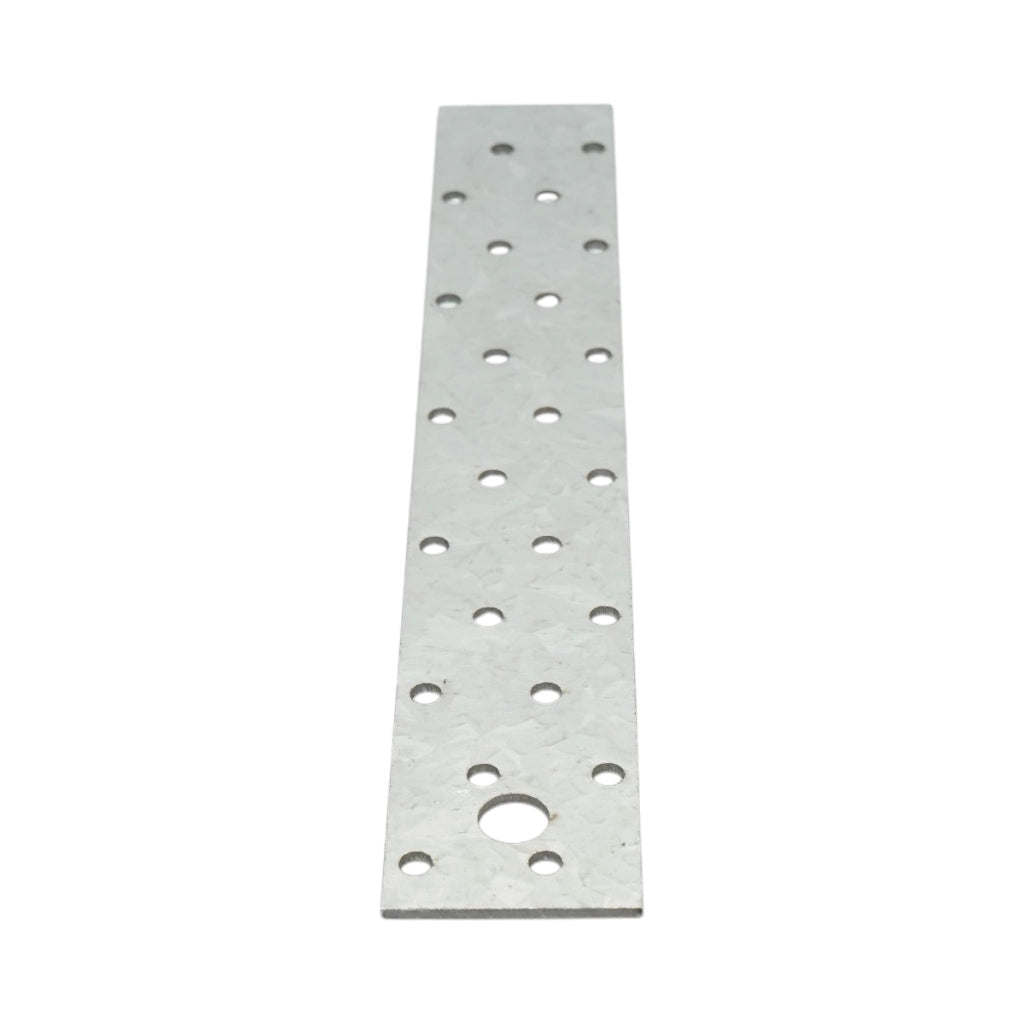 Piastra forata 40x250mm, spessore 2mm, acciaio zincato