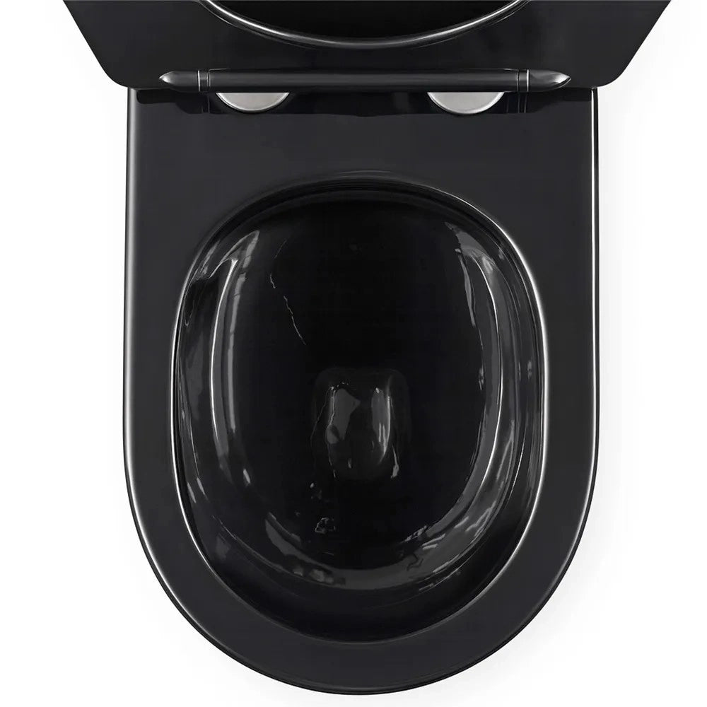 Vaso Wc Sospeso Rea Carlo Mini Tornado Black Brush Gold