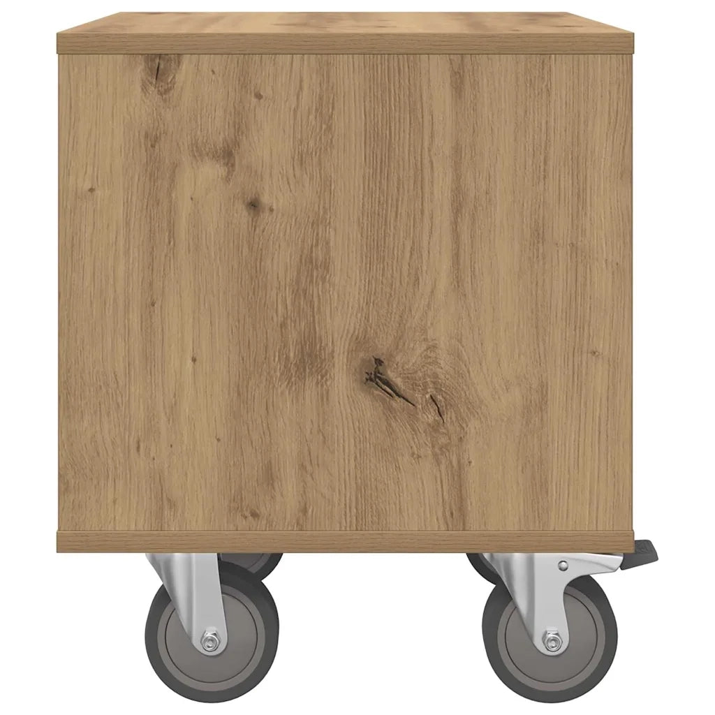 Comodino Rovere artigianale 40,5 x 40 x 48 cm Legno multistrato