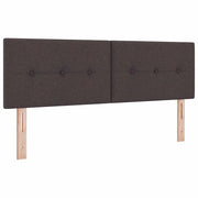 Testiera | Testata LED con strisce LED Marrone Scuro 160 cm Tessuto
