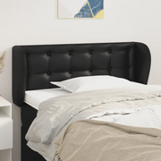 Testiera ad Orecchio-Testata con Orecchie Nera 83 x 23 x 78/88 cm in Similpelle 120387