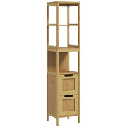 Colonna da Bagno in Bamb¨´ ¨C Zephmum ¨C Bianco 30x30x144 cm
