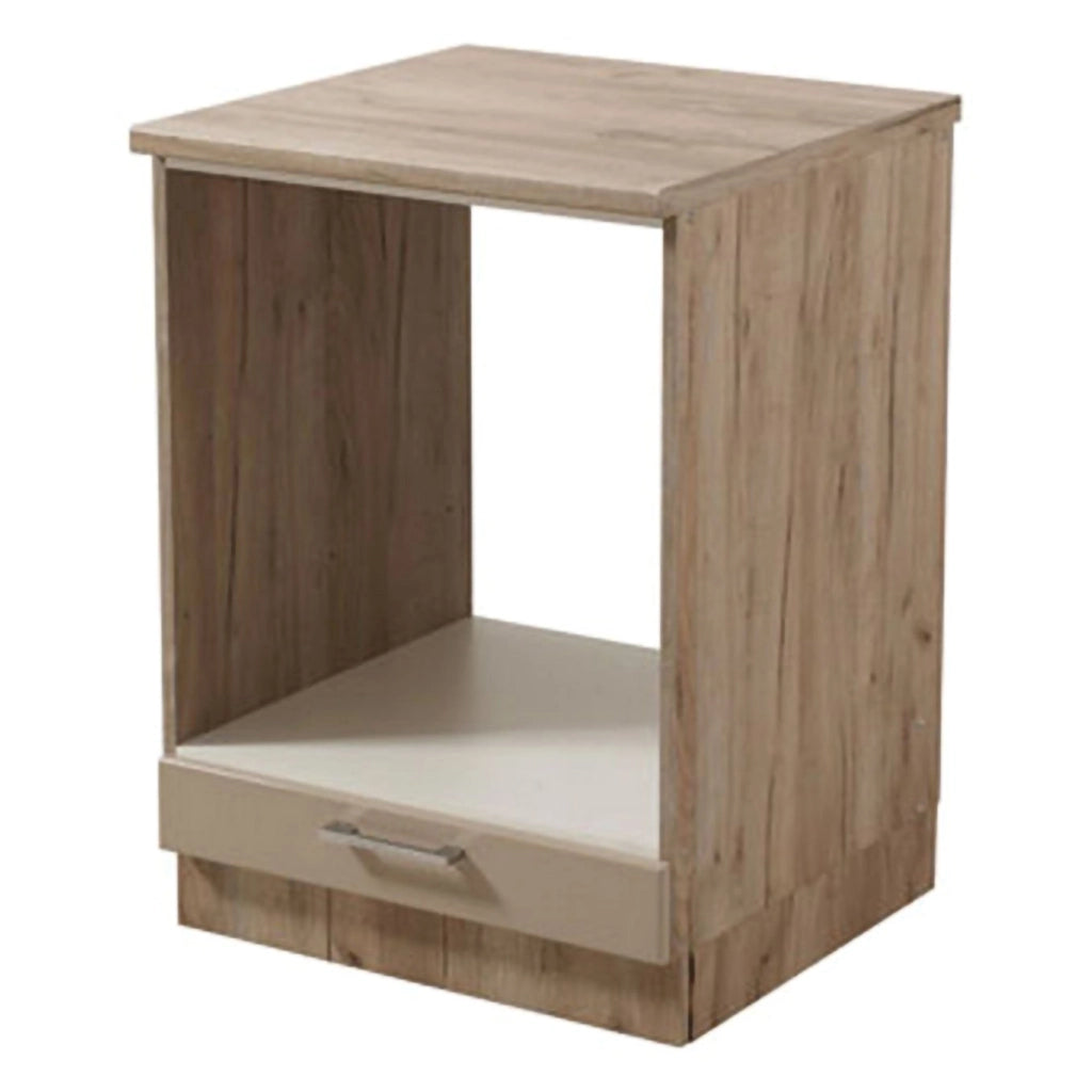 Mobile da Cucina Volvera, Dispensa da Cucina un Cassetto, 60x56.5x82h cm Marrone Rovere Nodi