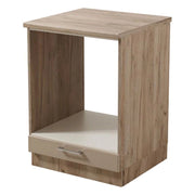 Mobile da Cucina Volvera, Dispensa da Cucina un Cassetto, 60x56.5x82h cm Marrone Rovere Nodi