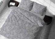 Sacco Copripiumino In 100% Cotone Made Italy Disegno Moderno Lily - Piazza E Mezza - Grigio
