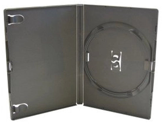 Supporto per Disco DVD Portatile - Nero - 1 Disco - 14 mm - 100 Unità - Antiscivolo - Protezioni per Disco