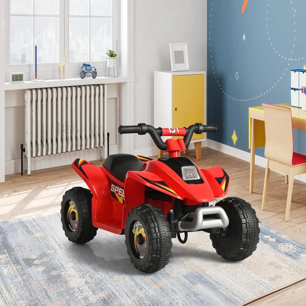 Auto elettrica per bambini, Quad elettrico per bambini ATV 6V, camminata anteriore/posteriore, sedile ergonomico, ruote antiscivolo, caricatore incluso, carico 30 kg, per ragazzi e ragazze 3