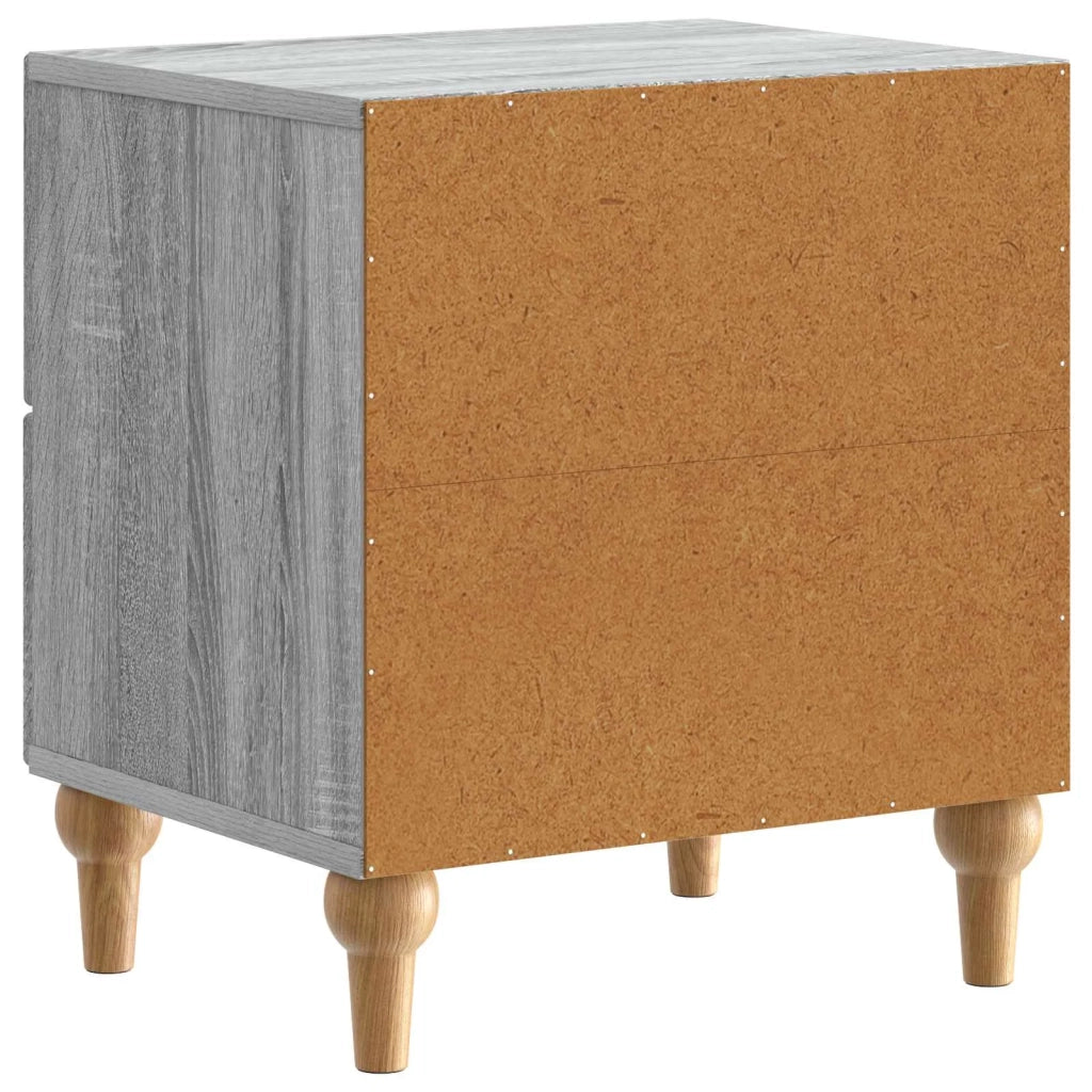 Armadio da Notte 2 pcs Grigio Sonoma 43 x 34,5 x 48 cm