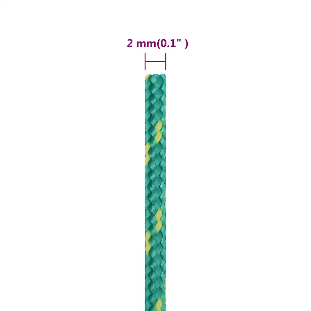 Corda per barca Verde 2 mm 250 m in Polipropilene 152691