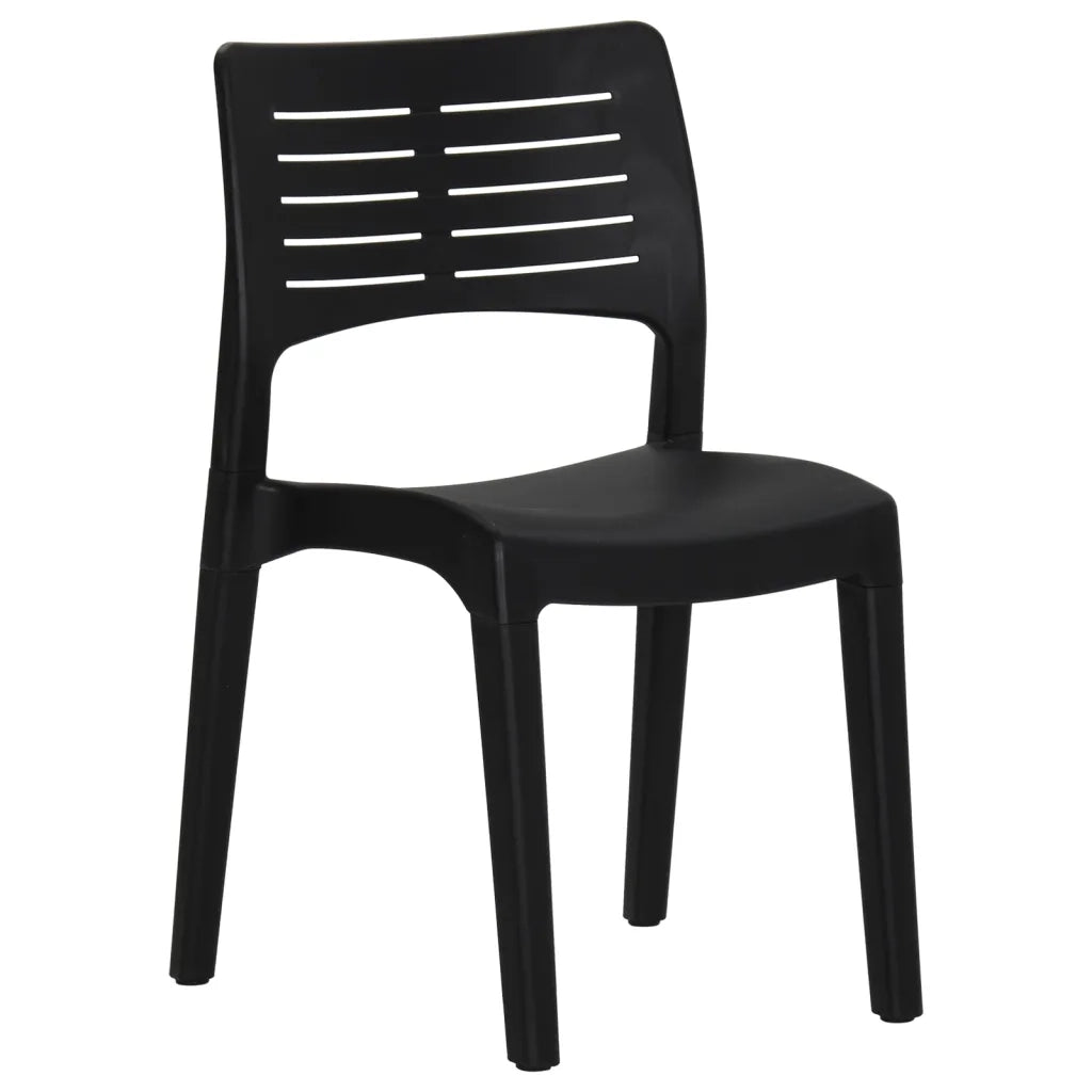 Sedie da Giardino 2 pz in Polipropilene Antracite 317728