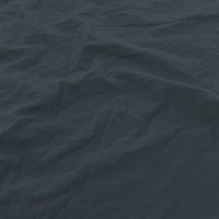 Set Lenzuola Matrimoniale Sopra Sotto e 2 Federe Linea Water Washed Grigio Scuro