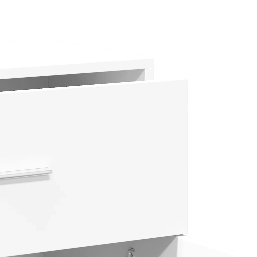 Buffet credenza cassettiera armadio mobile contenitore organizer per cucina soggiorno salotto 60 x 31 x 70 cm legno ingegnerizzato bianco 02_0030341