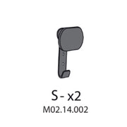 R S-X2 M02.14.002 X ARMADIO SPOGLIATOIO RESINA A 2 POSTI IN KIT C/SERRAT- 1,0 pz
