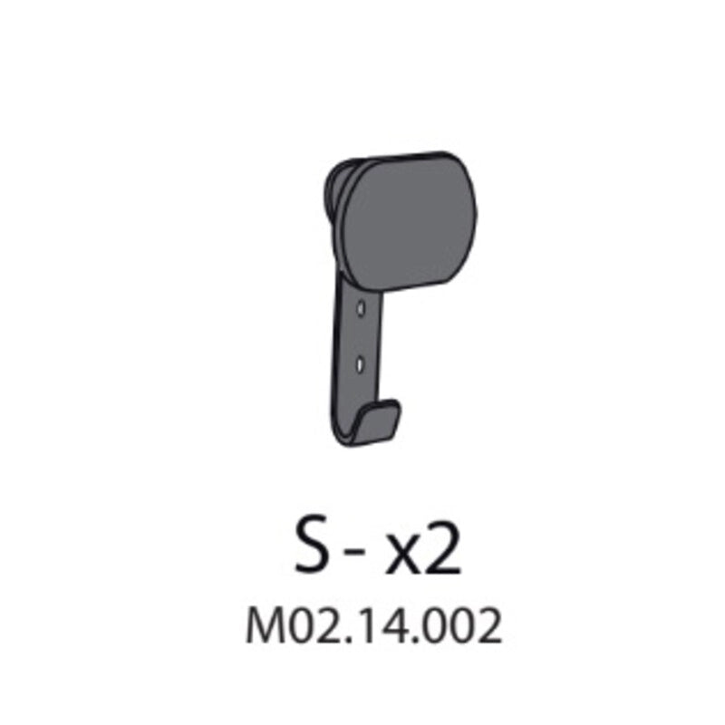 R S-X2 M02.14.002 X ARMADIO SPOGLIATOIO RESINA A 2 POSTI IN KIT C/SERRAT- 1,0 pz