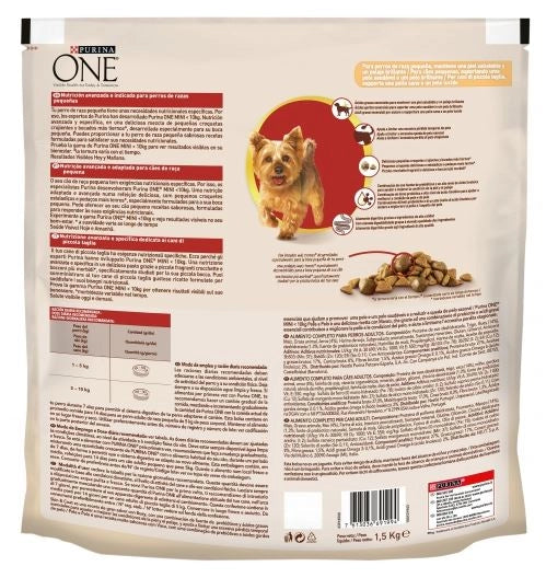 PURINA ONE MINI PELLE E PELO CROCCHETTE PER CANI SMALL CON MANZO E RISO 1,5KG