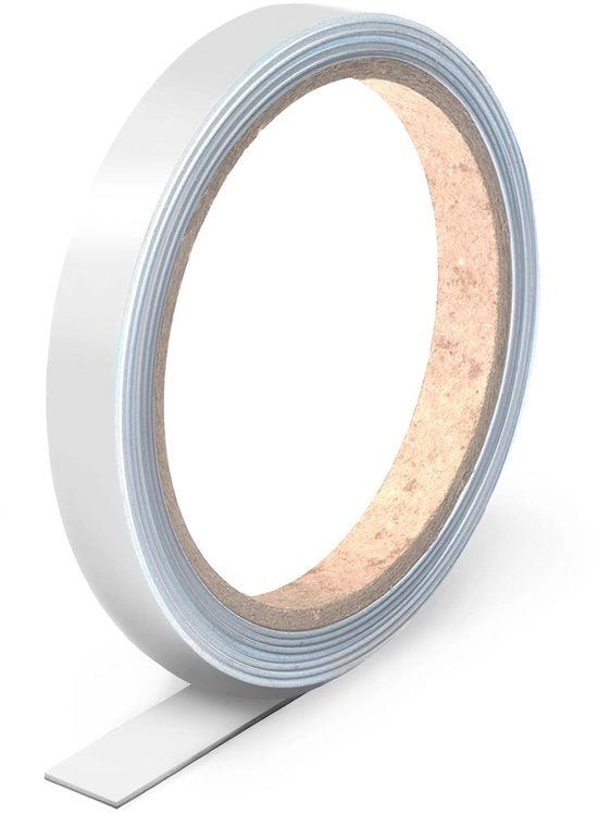 Striscia magnetica adesiva in lamiera di acciaio per base di magneti 1,9 cm larga 2,5 metri lunga per magneti striscia magnetica per tagliare facilmente a misura per magneti