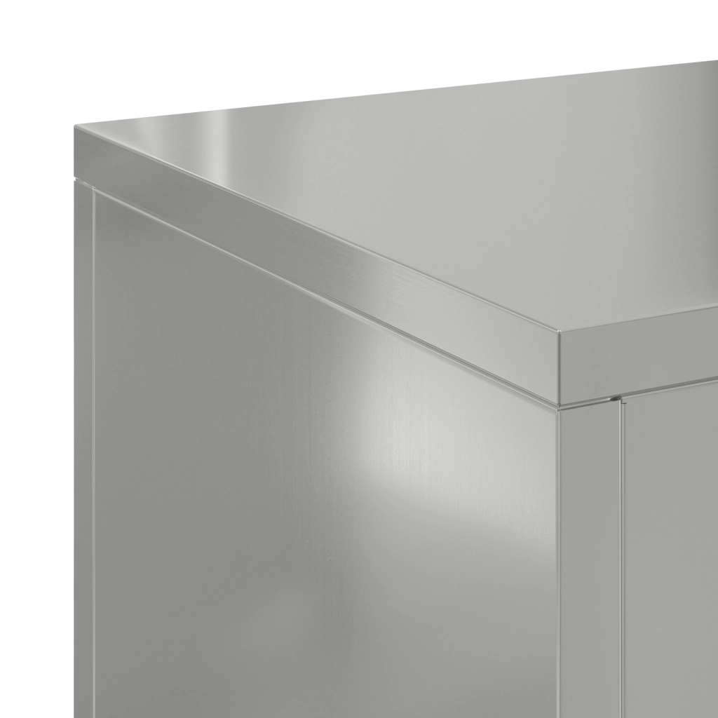 Supporti per Piante da Esterno Set 2 pz 24x24x55 cm Acciaio Zincato