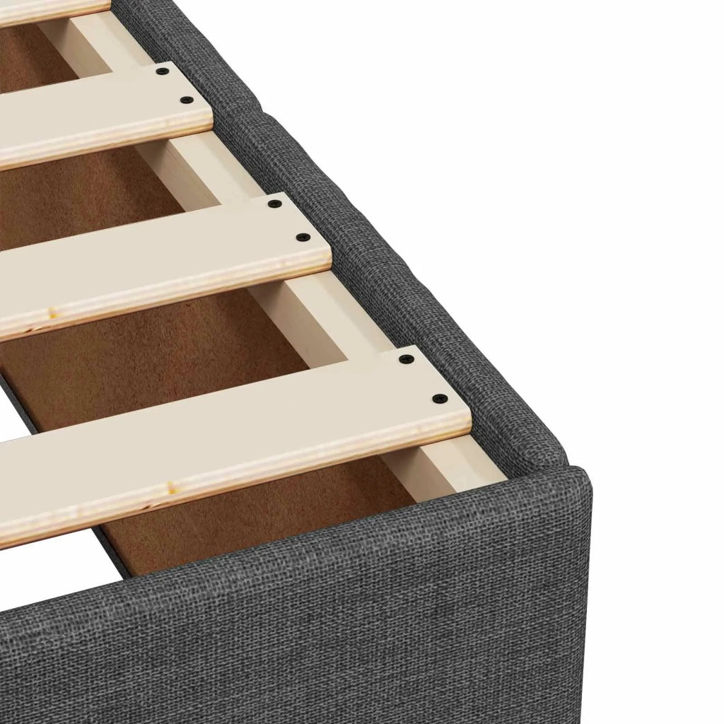Letto box spring con materasso Grigio Scuro 180 x 200 cm 3454198