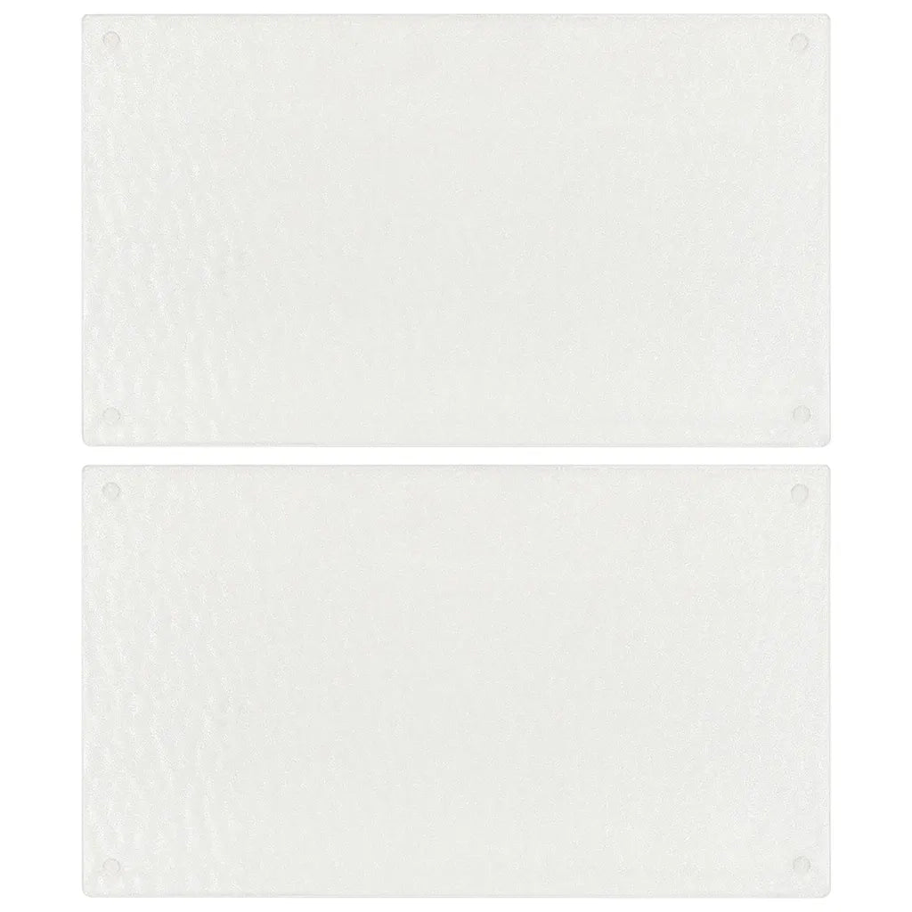 Taglieri 2 pz Motivo Bolle Trasparenti in Vetro Temperato cod mxl 73939