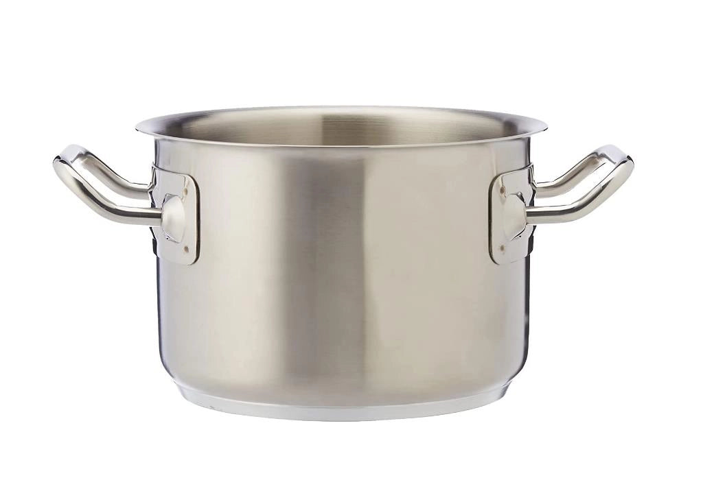 Casseruola Alta in Acciaio Inox con 2 Maniglie 20 cm Agnelli