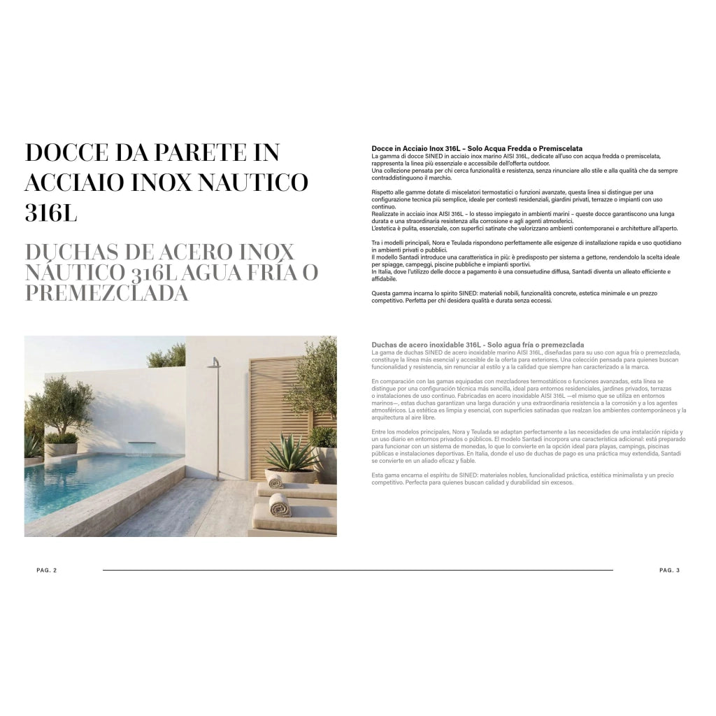 SINED CATALOGO SINED DESIGN ACQUA2026 Catalogo Sined Design Acqua 2025 Eleganza e Durabilita per Ambienti Moderni Investi in Qualita e Stile con Spedizione Veloce e Garanzia