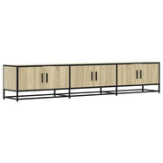 Mobile TV multimediale mensola TV credenza TV sala da pranzo soggiorno camera da letto rovere Sonoma 210 x 35 x 41 cm legno ingegnerizzato marrone 02_0027520