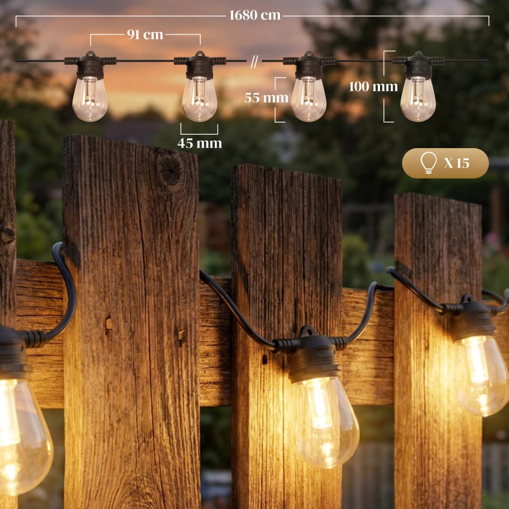 Luci a tendina RGBW IP44 ¨C Zephmum ¨C Grigio