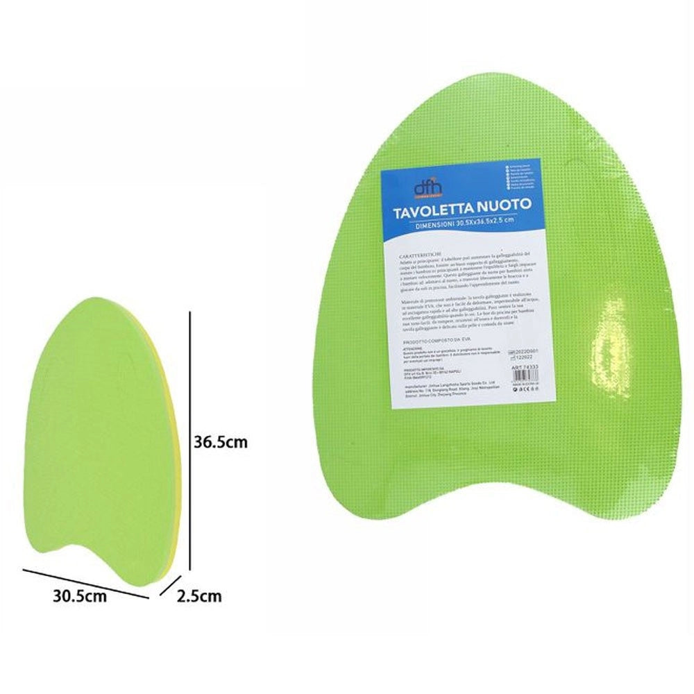 Trade Shop - Tavoletta Da Nuoto In Plastica Mare Piscina Per Bambini Adulti 30.5x36.5x2.5 Cm -