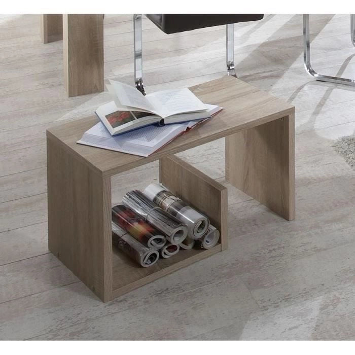 Tavolino - Decoro rovere - L59 x A38 x P36 cm - Prodotto in Germania