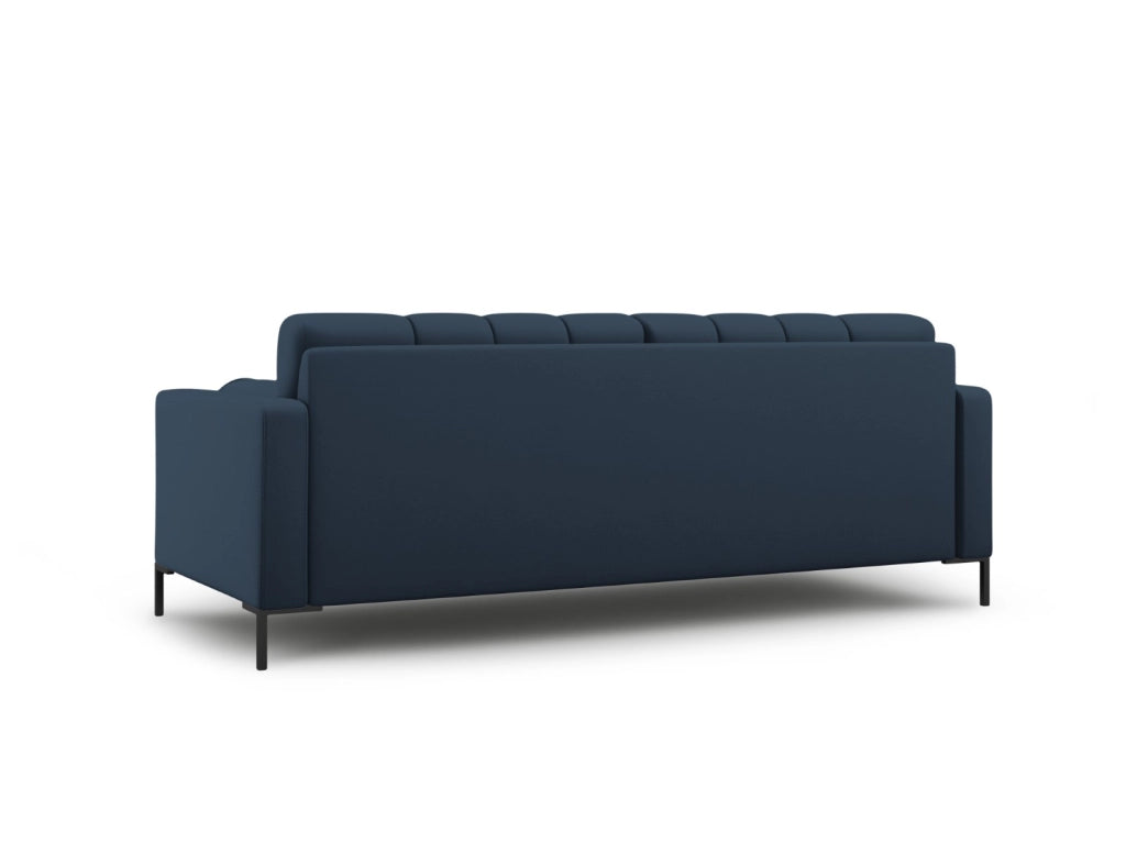 Cosmopolitan Design - Divano "Bali" 3 posti in tessuto strutturato blu 
