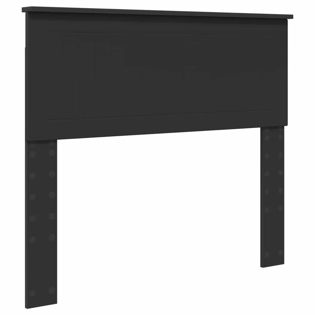 Struttura del letto-Giroletto Nero 100 x 200 cm Legno Ingegnerizzato 260341