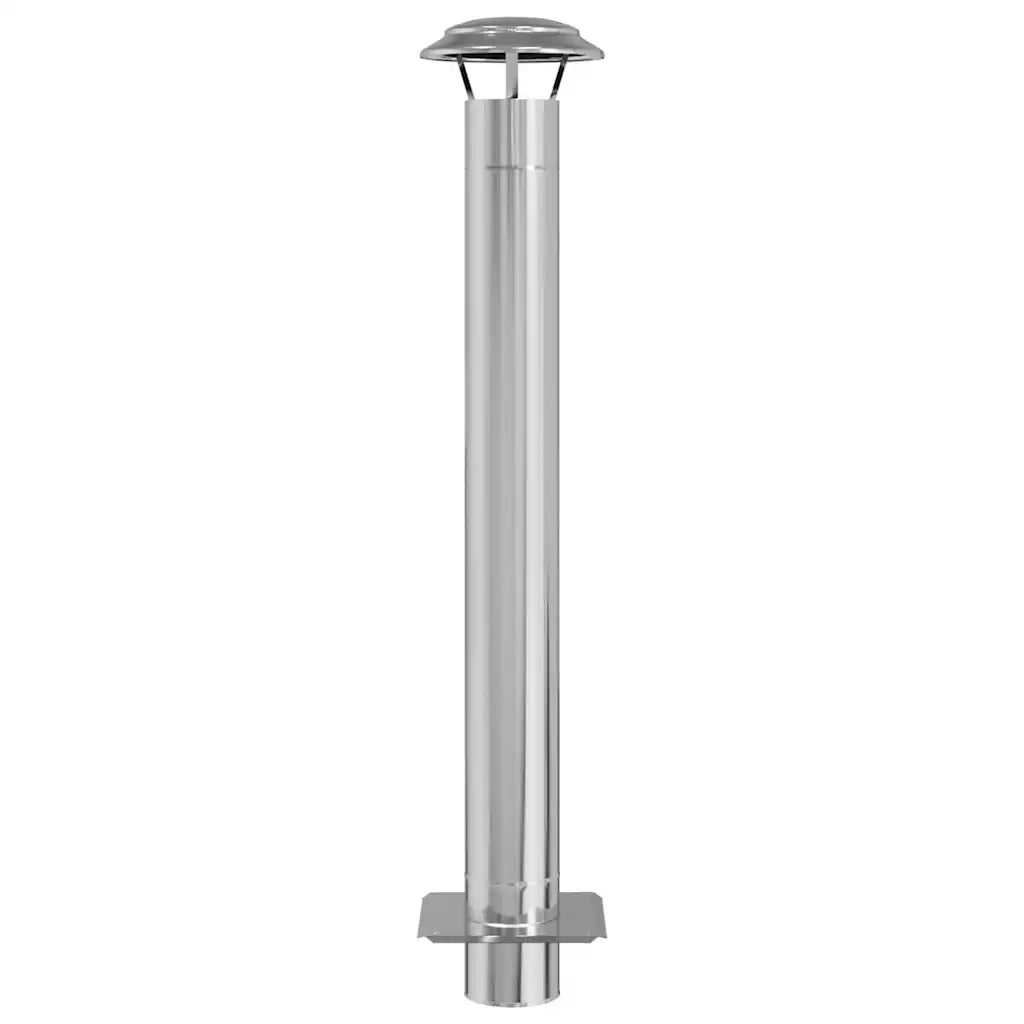 Estensione Camino Argento 25 x 25 x 132 cm Acciaio inossidabile CFW7578343