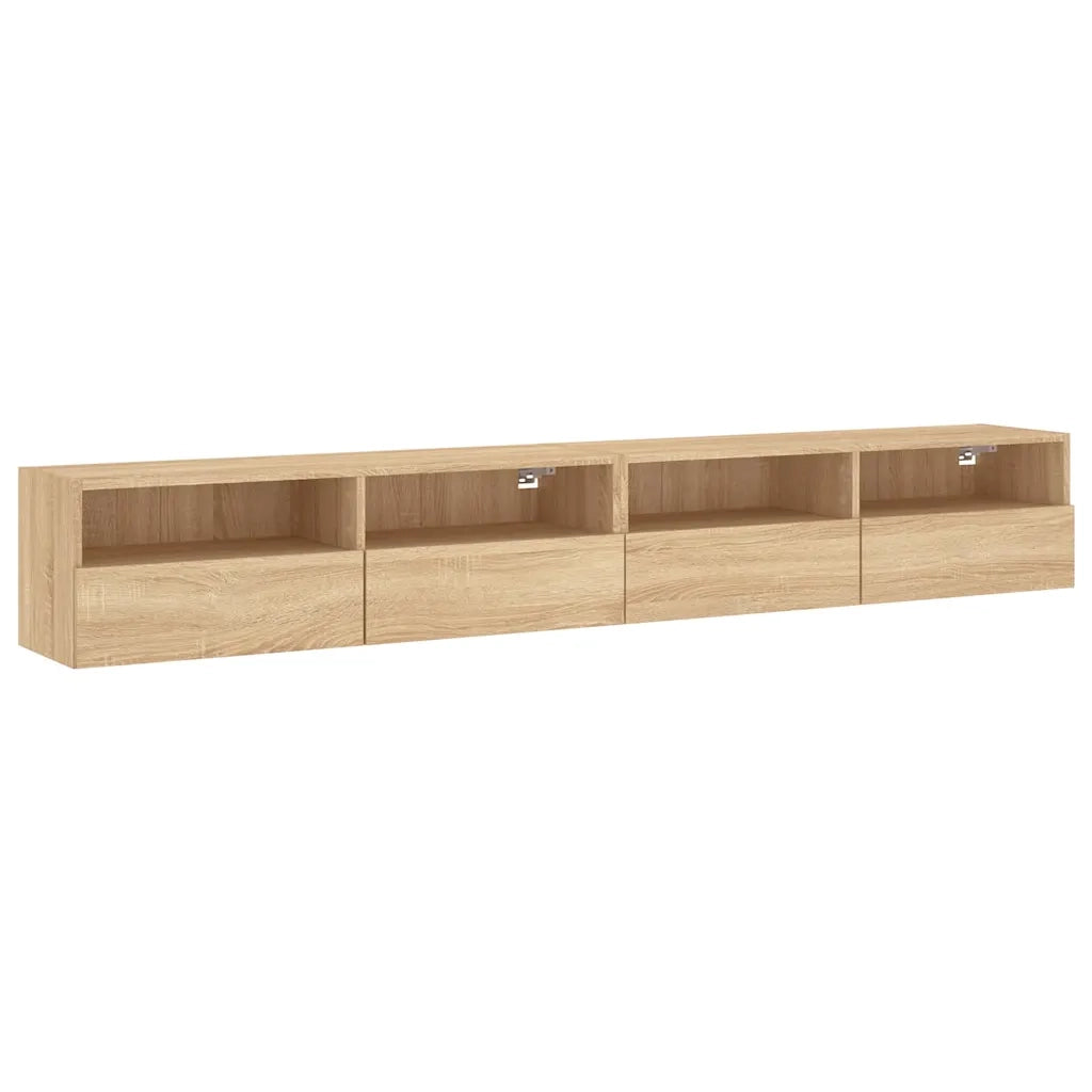 Mobili TV Muro 2pz | Armadietto TV | Mobile Porta TV Rovere Sonoma 100x30x30 cm Legno Multistrato