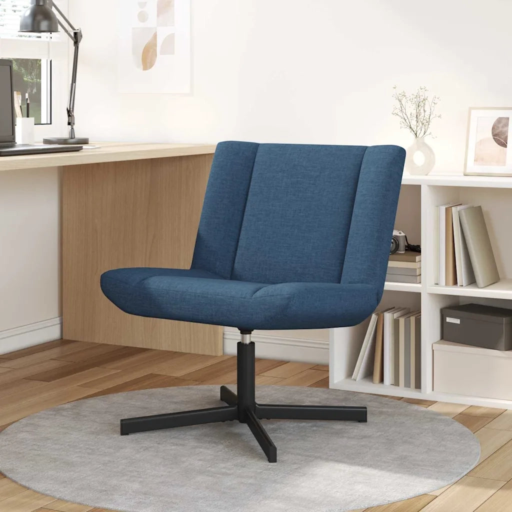 Sedia girevole Blu 63 x 75 x 76 cm Tessuto CFW3004311