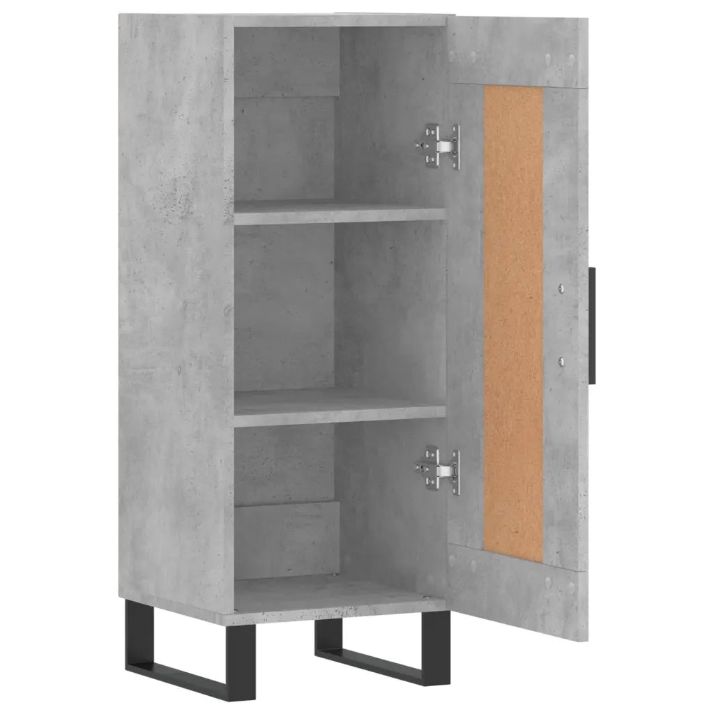 Credenza-Buffet-Armadio da cucina Grigio Cemento 34,5x34x90 cm in Legno Multistrato 606863