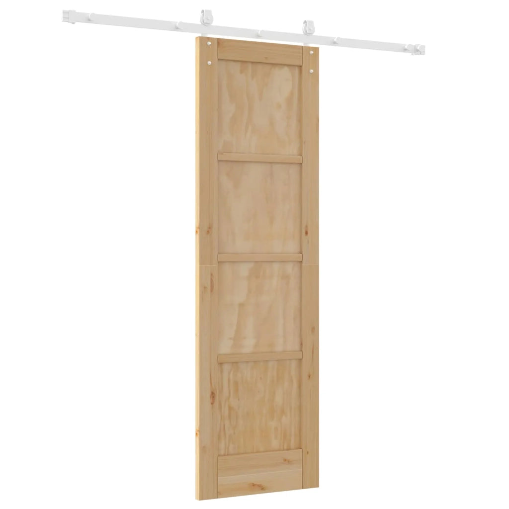 Porta scorrevole ORKDAL Naturale e Bianco 61 x 198,5 cm