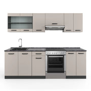 Vicco Mobile da cucina Cachemire/antracite 240 cm , PL Antracite