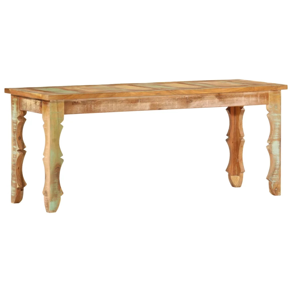 Panca-Sgabello 110x35x45 cm in Legno Massello di Recupero