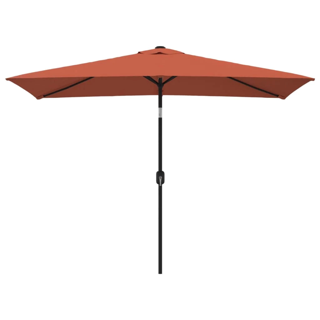 Ombrellone con palo in metallo 300 x 200 cm terracotta 02_0008136